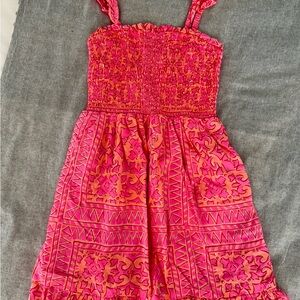 Vineyard Vines Pink and Orange Kids Dress